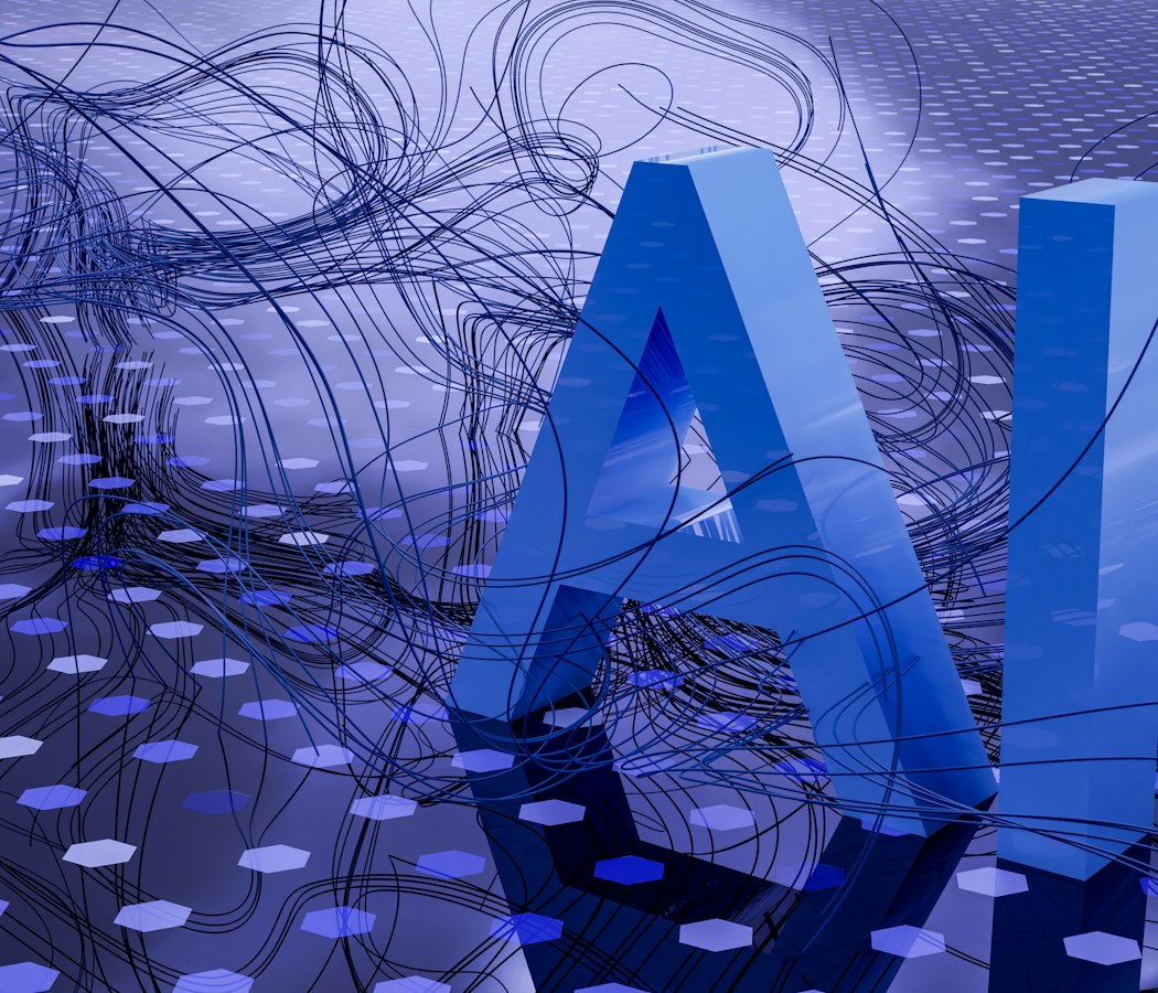 AI technology network illustration